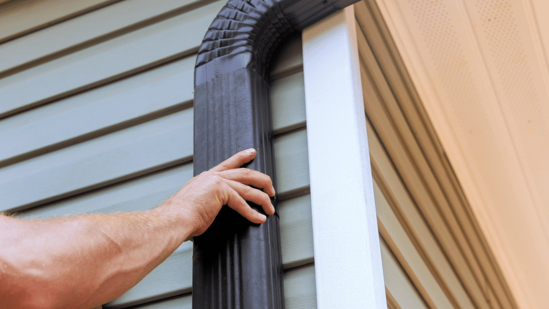 Replacing residential gutter system